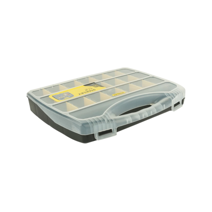 Picture of Stanley STST73823-8 Storage Tool Box Medium Organizer with 21 Separator Slot & Transparent Lid